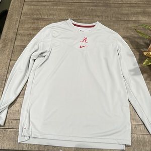Nike Alabama Crimsontide Long Sleeve Dri-Fit Shirt (Silver)